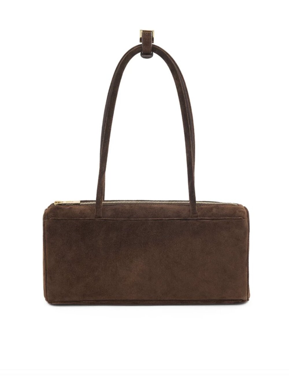 BAGLLET BG203 Brown Emilia Italian Suede Shoulder Bag Ukrainian Designer - Picture 7 of 14